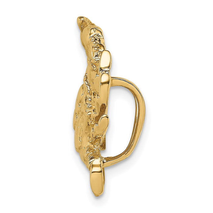 14k Blue Crab Slide-D2851