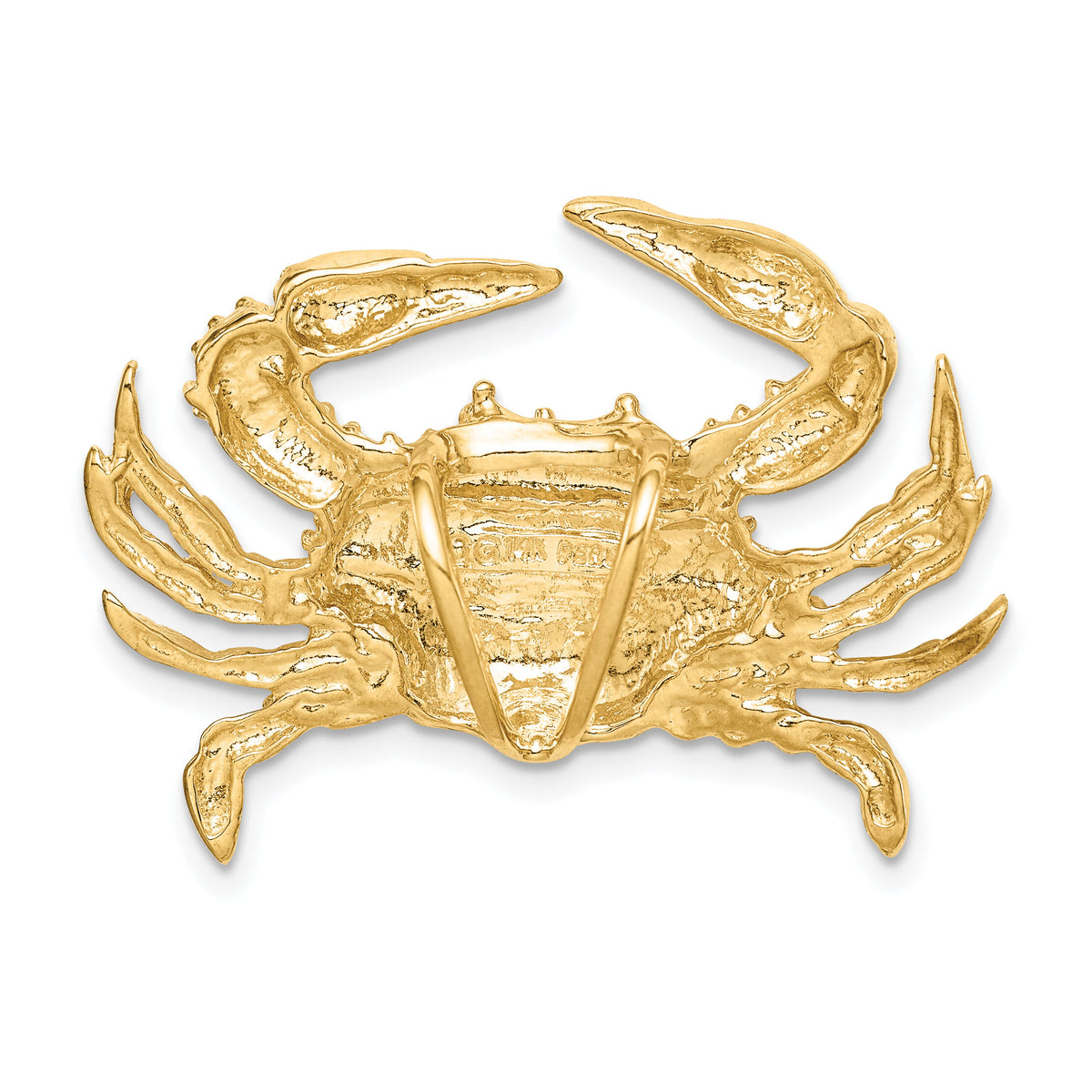 14k Blue Crab Slide-D2851