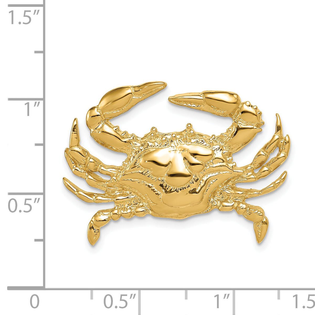 14k Blue Crab Slide-D2851