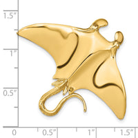 14k Manta Ray Slide-D2854