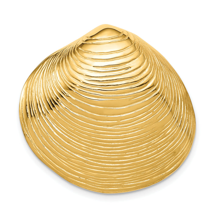 14k Clam Shell Slide-D2863