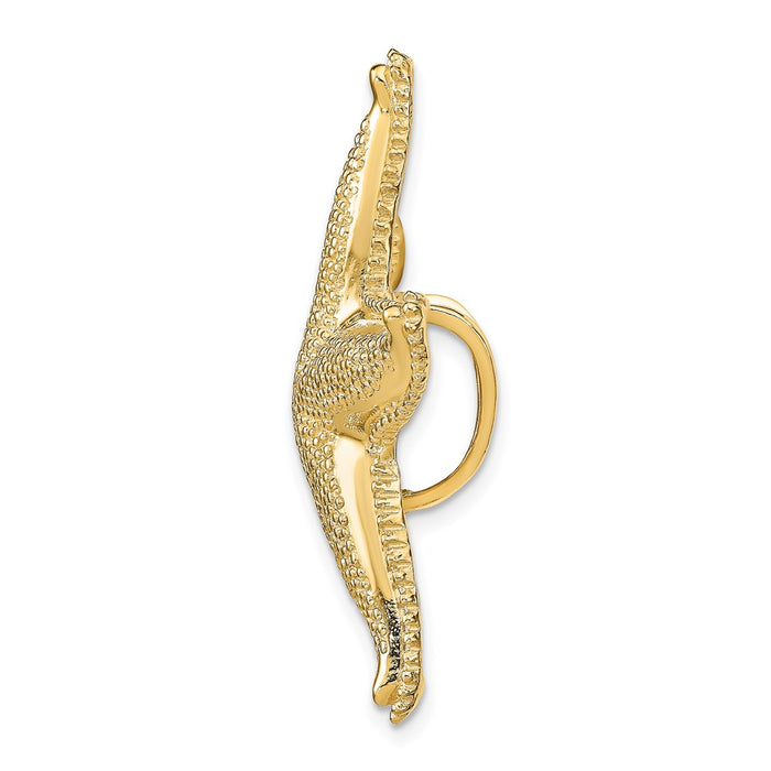 14K Textured Fits Up To 6mm and 8mm Starfish Slide-D2872