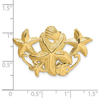 14k Starfish Cluster Slide-D2876