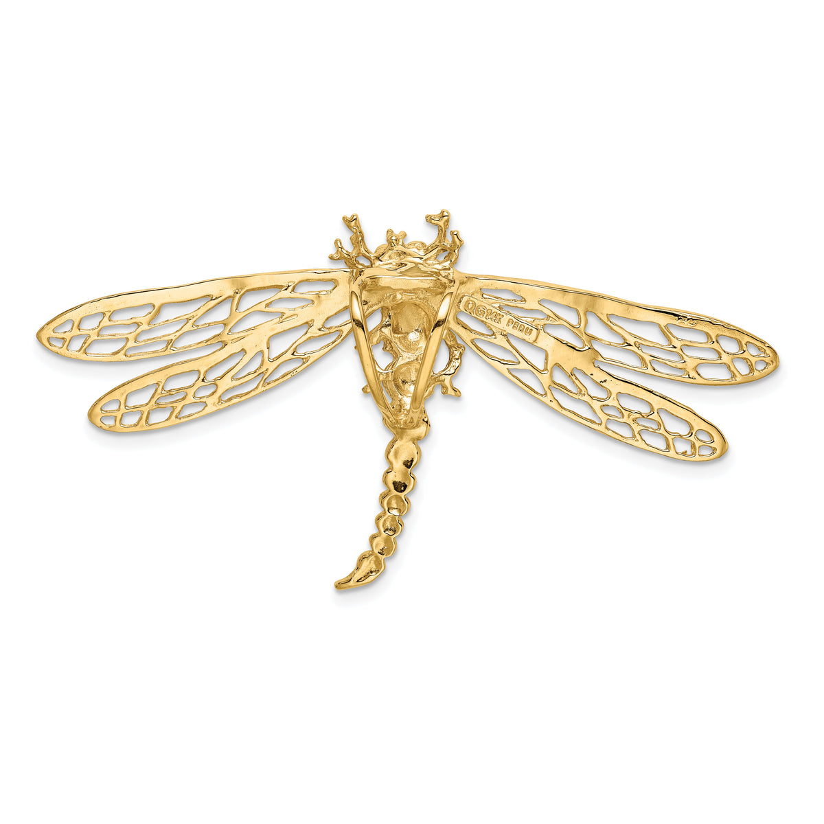 14k Cut-out Dragonfly Slide-D2882
