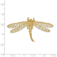 14k Cut-out Dragonfly Slide-D2882