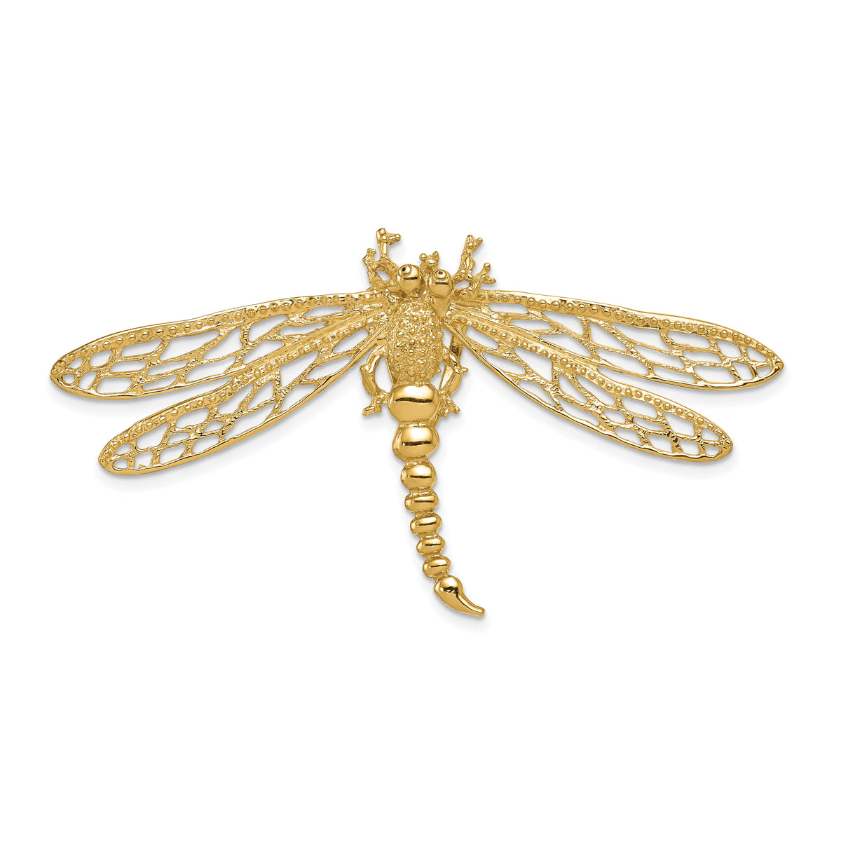 14k Cut-out Dragonfly Slide-D2882