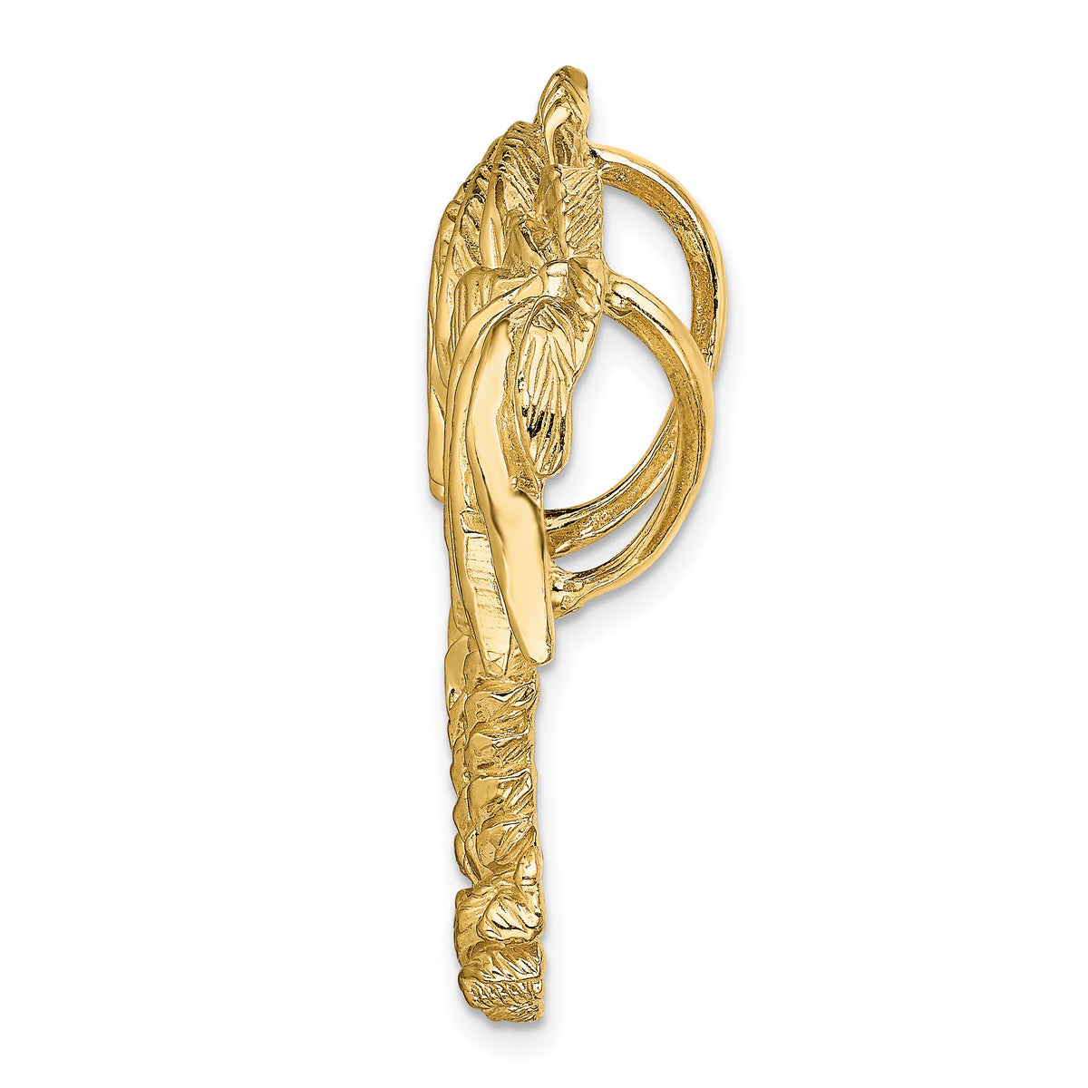 14k Double Palm Tree Slide-D2883