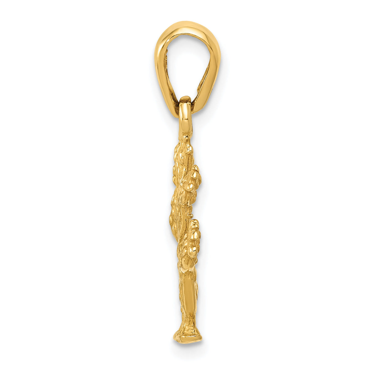 14k 3-D Cactus Pendant-D2925