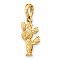 14k 3-D Cactus Pendant-D2925