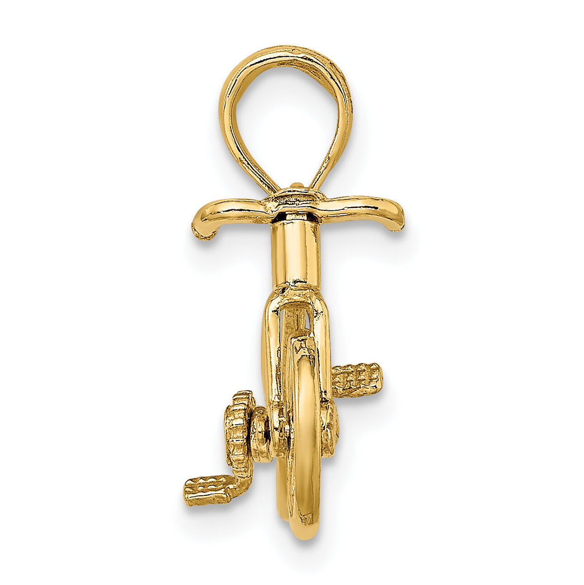 14k 3-D Moveable Bicycle Charm-D2945