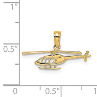 14k Helicopter Charm-D2947