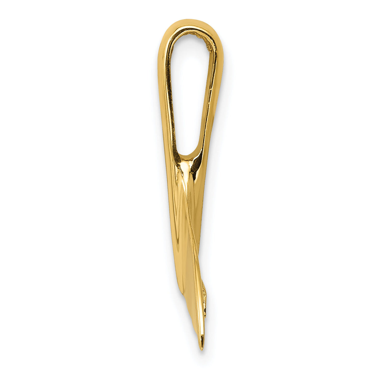 14k Whale Tail Chain Slide-D3