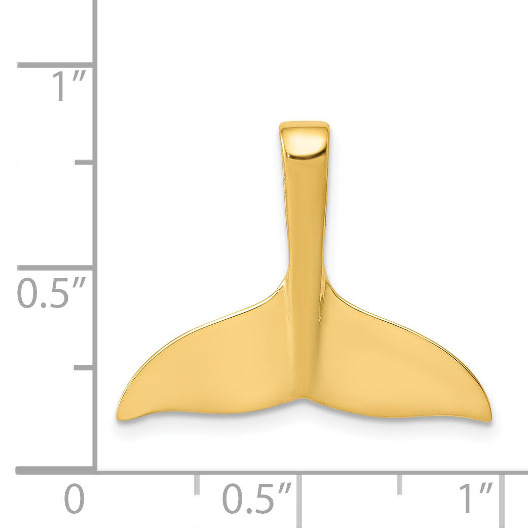 14k Whale Tail Chain Slide-D3