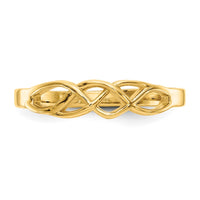 14k Free Form Knot Ring-D3094