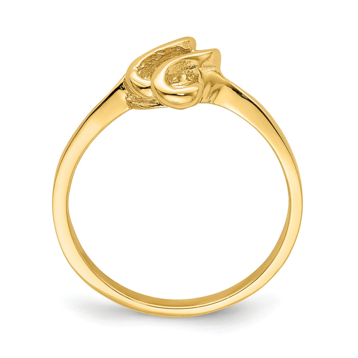 14k Free Form Ring-D3101