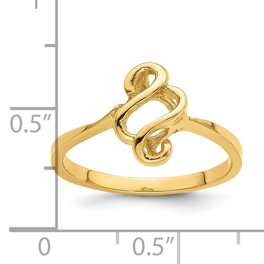 14k Free Form Ring-D3101