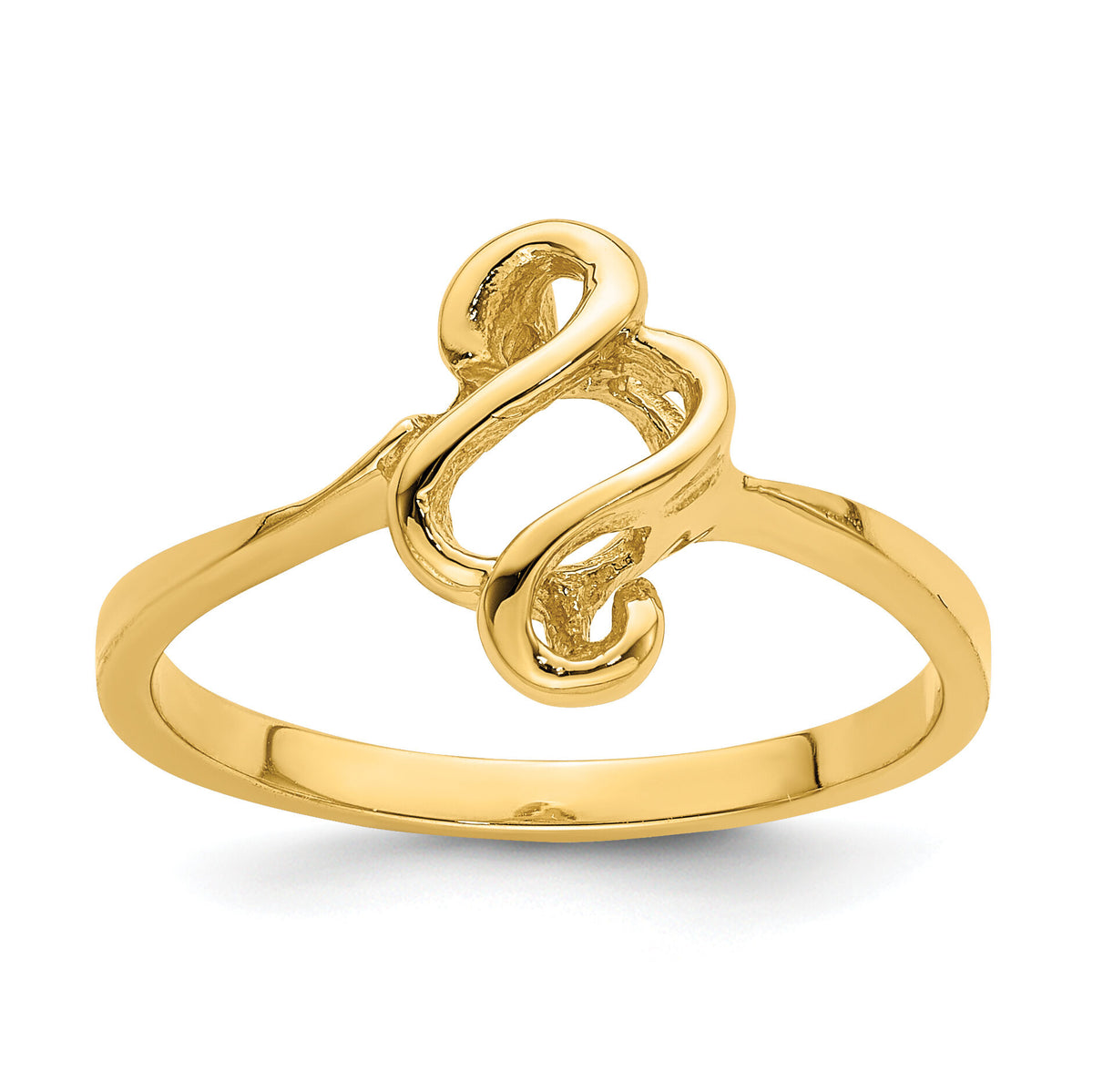 14k Free Form Ring-D3101