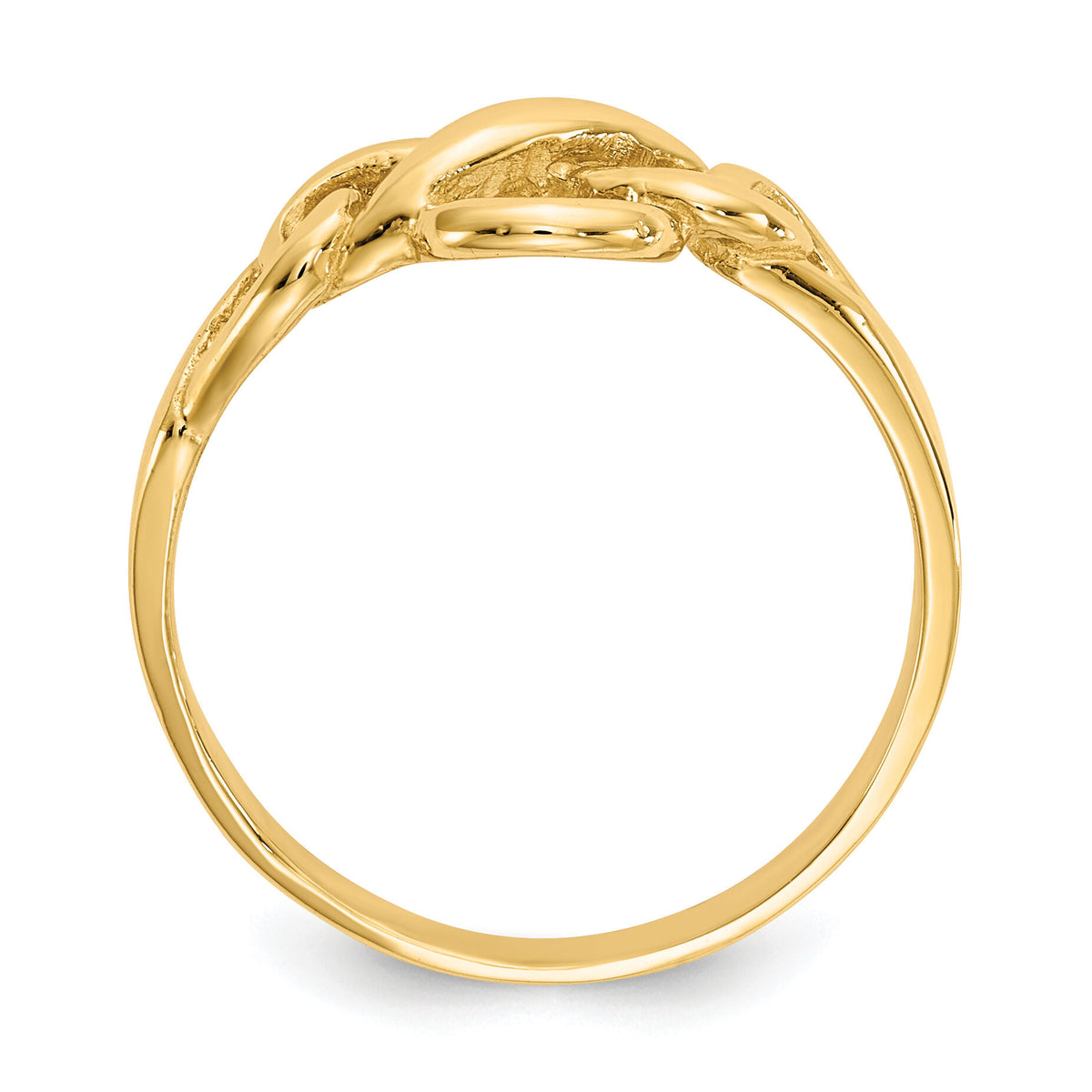 14k Free Form Knot Ring-D3103