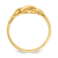 14k Free Form Knot Ring-D3103