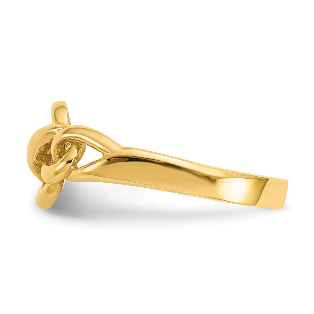 14k Free Form Knot Ring-D3103