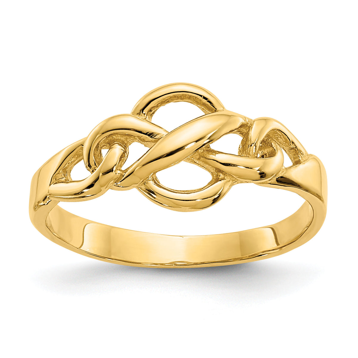 14k Free Form Knot Ring-D3103