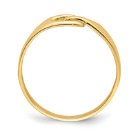 14k Free Form Knot Ring-D3104