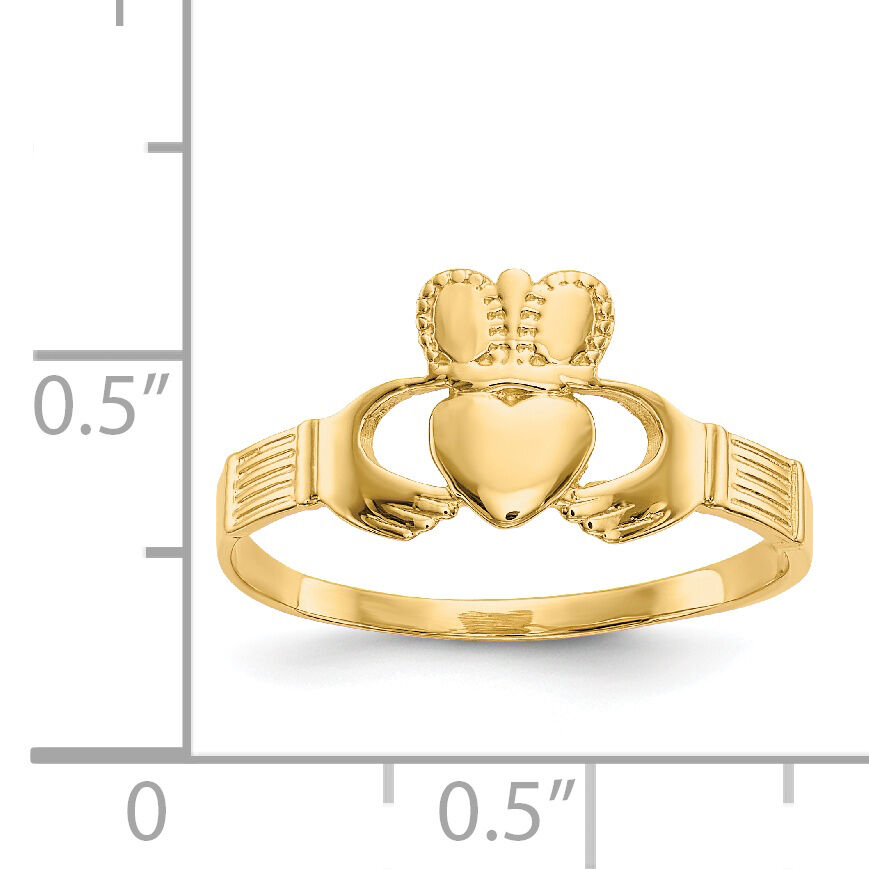 14k Ladies Claddagh Ring-D3108