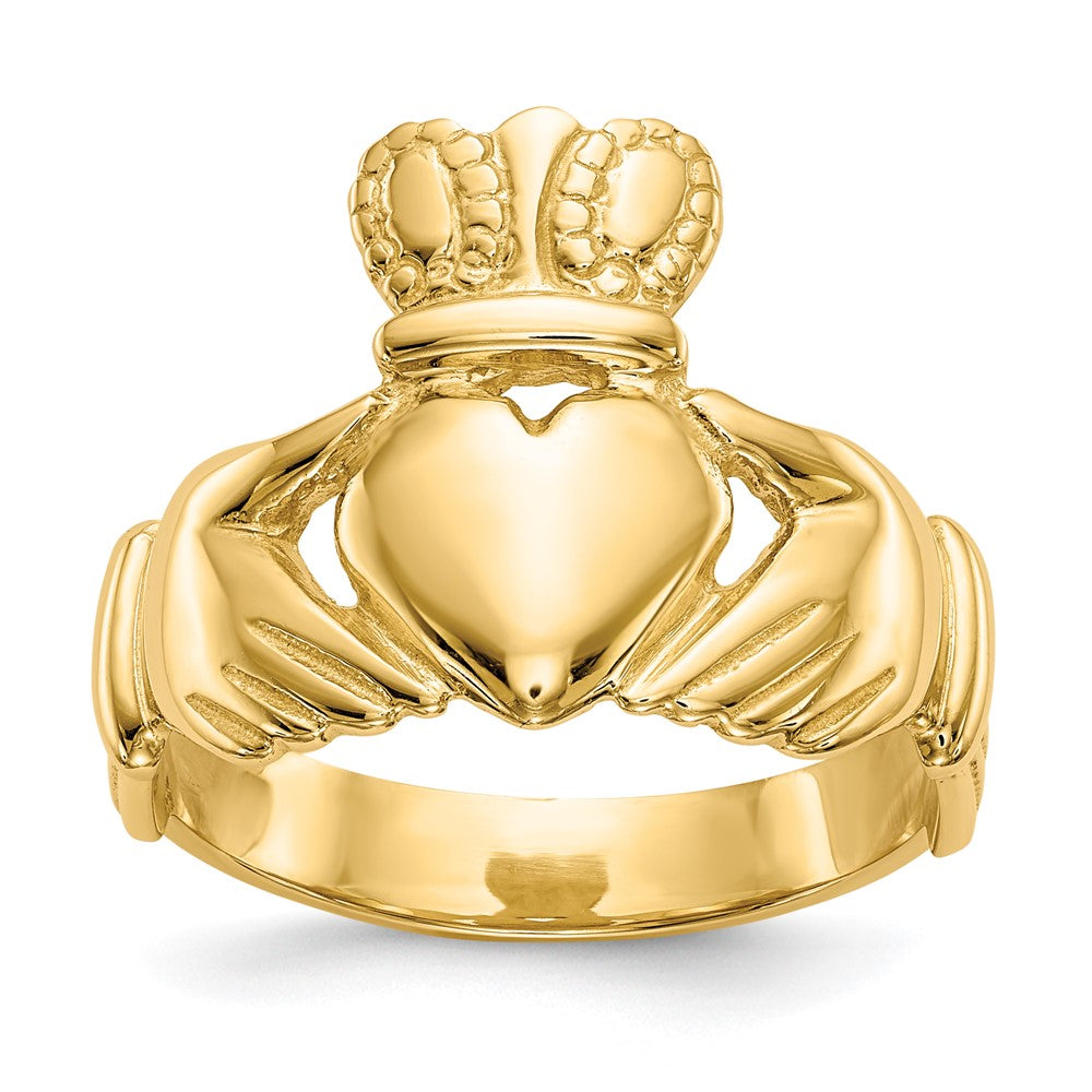 14k Men's Claddagh Ring-D3113