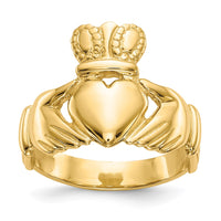 14k Men's Claddagh Ring-D3113