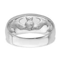 14k White Gold Ladies Claddagh Band-D3114