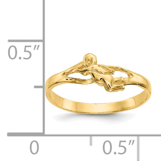 14k Angel Baby Ring-D3119