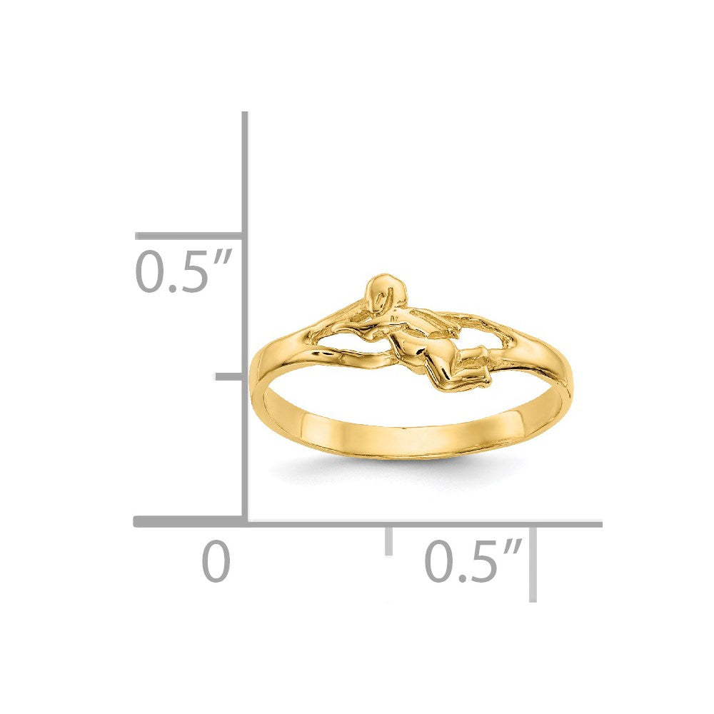 14k Angel Baby Ring-D3119