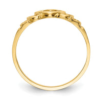 14k Heart Baby Ring-D3123