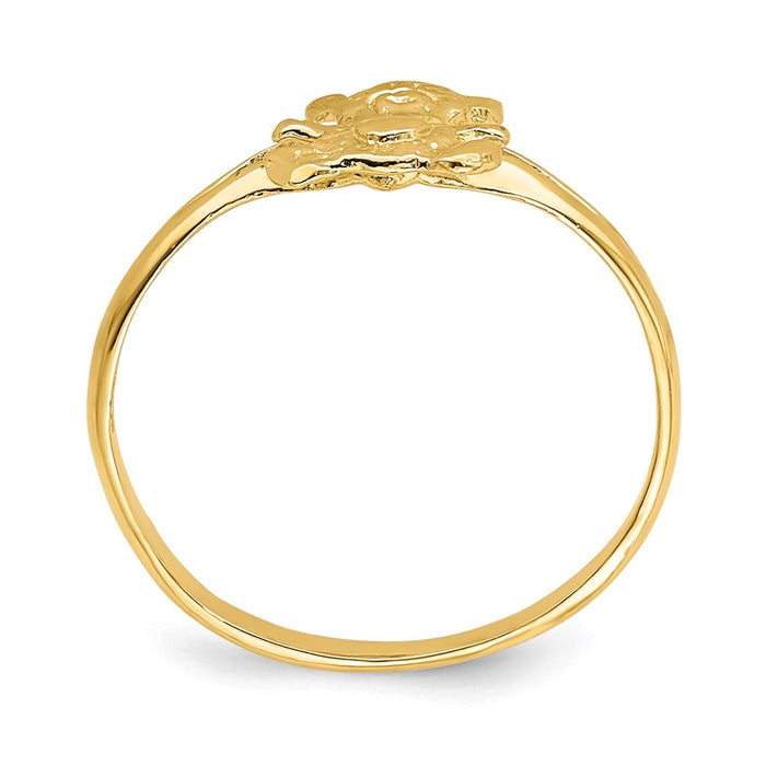 14k Teddy Bear Baby Ring-D3124