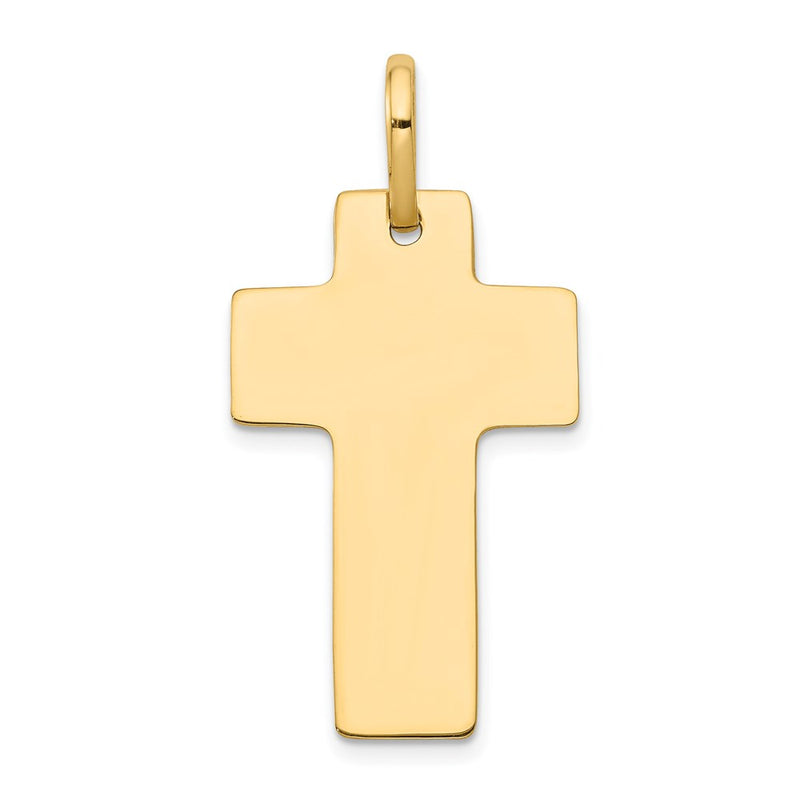 14k Polished Cross Charm-D3137