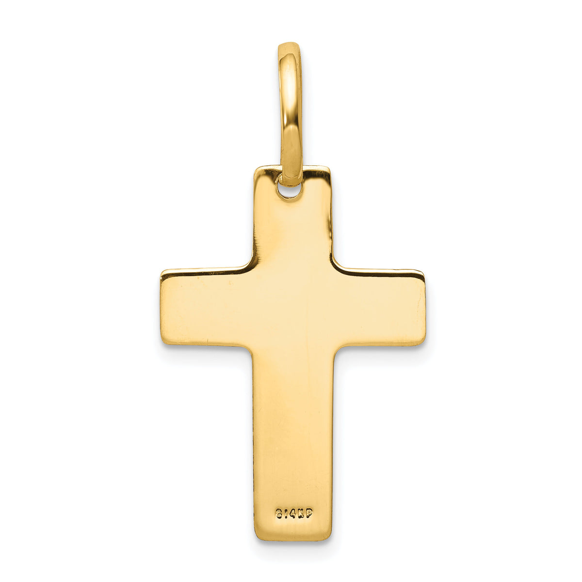 14k Polished Cross Charm-D3139