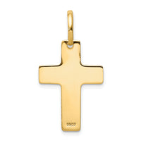 14k Polished Cross Charm-D3139
