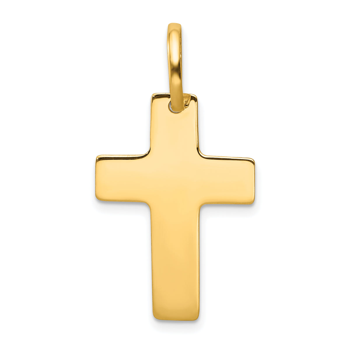 14k Polished Cross Charm-D3139
