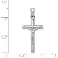 14k White Gold Crucifix Pendant-D3227