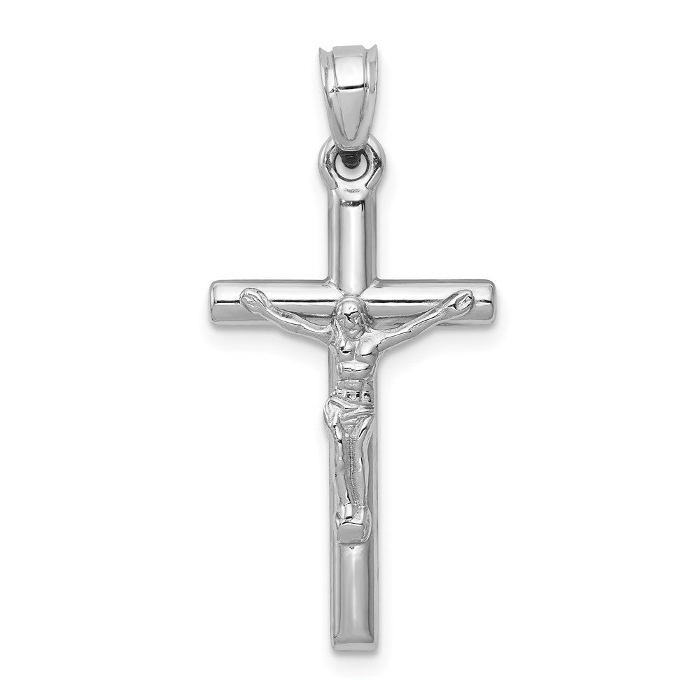 14k White Gold Crucifix Pendant-D3227