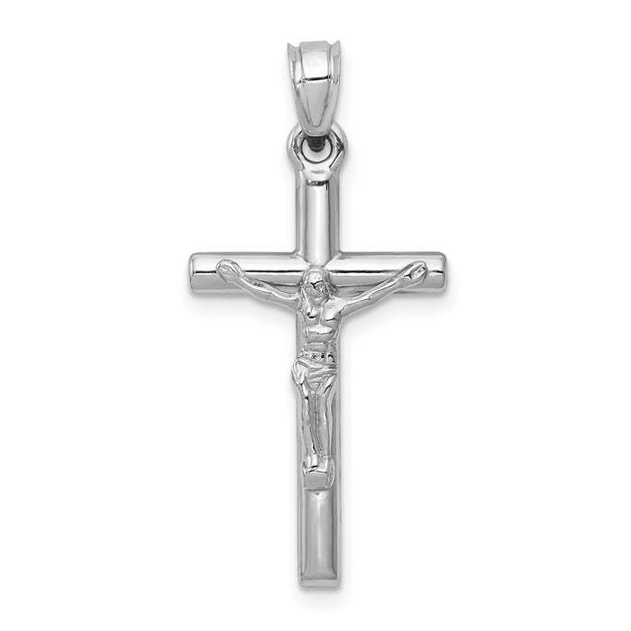 14k White Gold Crucifix Pendant-D3227