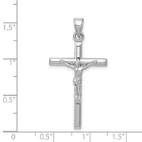 14k White Gold Crucifix Pendant-D3229