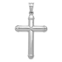 14K White Gold Reversible Crucifix Pendant-D3240
