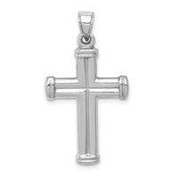14K White Gold Reversible Crucifix Pendant-D3261