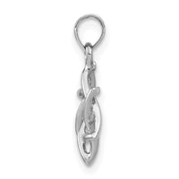 14K White Gold Polished Star Of David Charm-K8356W