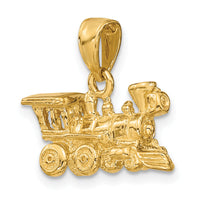 14k 3-D Locomotive Charm-D3304
