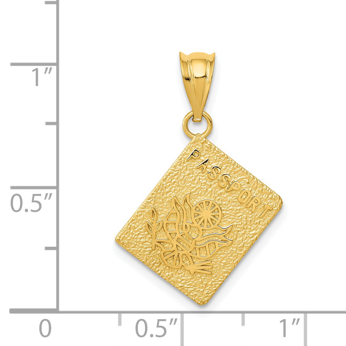 14K Passport Charm-D3316