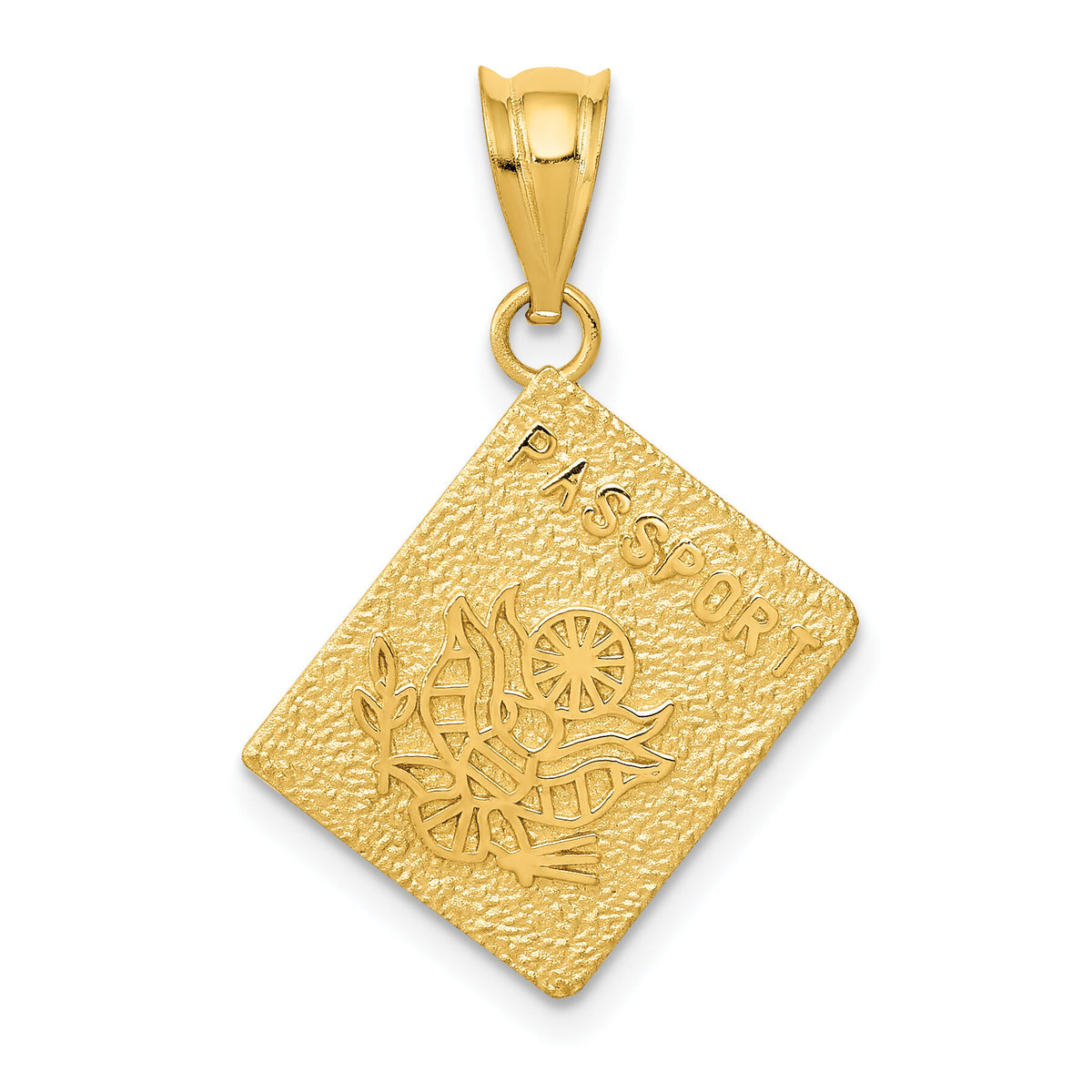 14K Passport Charm-D3316