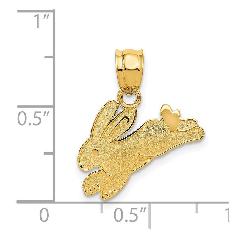 14K Rabbit Charm-D3325