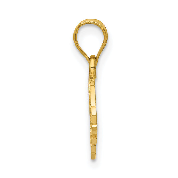 14K Elephant Charm-D3346